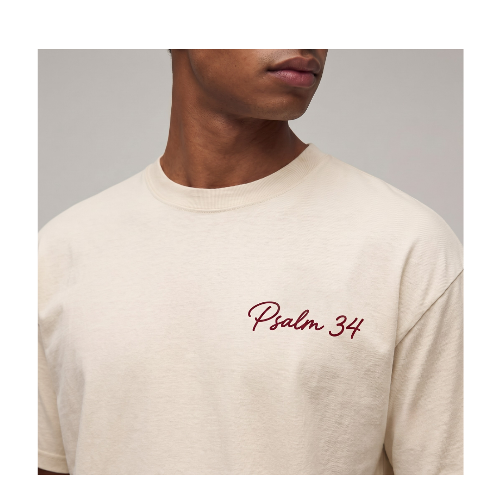 Jesus & Therapy Men’s T-Shirt | Psalm 34 Faith & Healing Tee