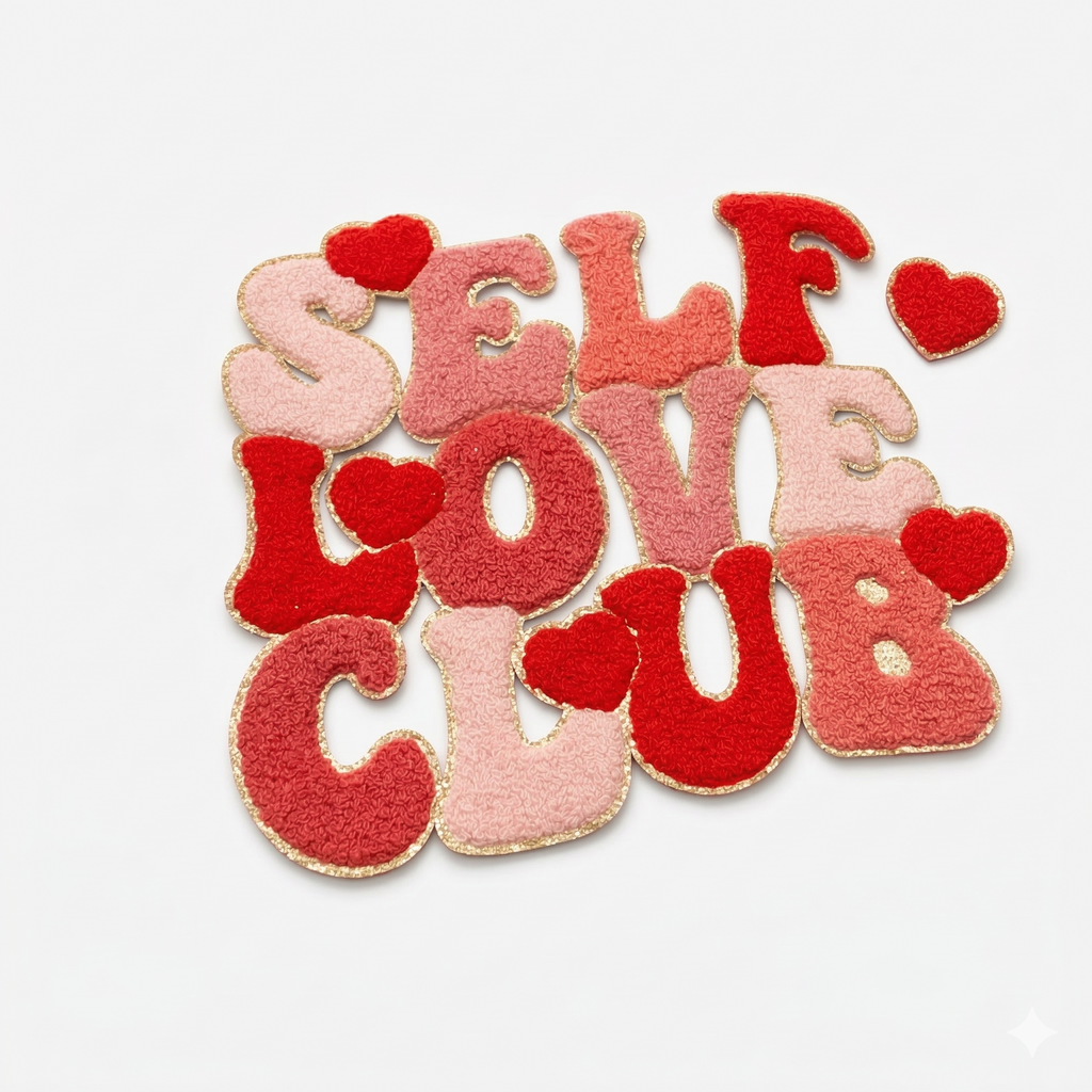 Self Love Club Chenille Iron-On Patch