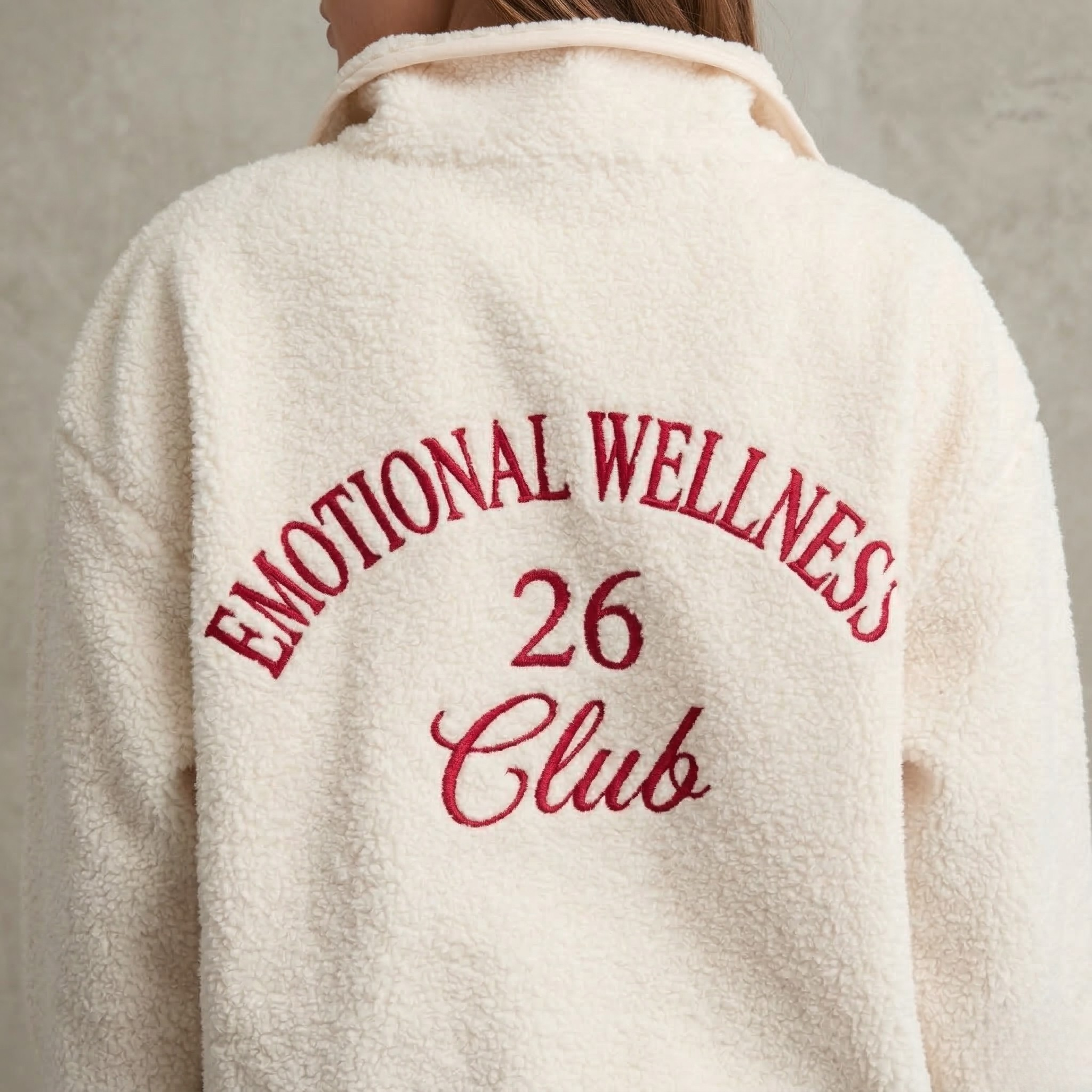 Emotional Wellness Club Embroidered Quarter Zip
